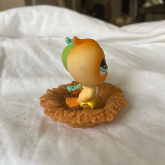 LITTLEST PETSHOP #976 BIRD PINSON and LPS #472 Parakeet with bird nest - Picture 5 of 14